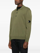 Cp Company Knitwear Polo Collar In Merino Wool