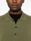 Cp Company Knitwear Polo Collar In Merino Wool