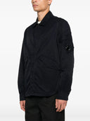 Cp Company Overshirt In Diagonal Flatt Nylon