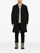 Cp Company Outerwear Long Jacket In Twill