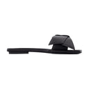 Musubi sandals acne studios en cuir noir