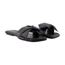 Musubi sandals acne studios en cuir noir