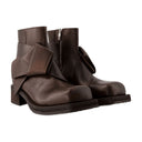 Musubi W Boots Acne Studios de cuero marrón oscuro