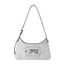 Platt Mini Crackle Hobo Bag Acne Studios læder hvid