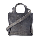 Mini Lunar Shopper Bag Acne Studios Läder Silver/Blue