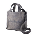 Mini Lunar Shopper Bag Acne Studios Läder Silver/Blue