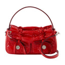 Multipocket Micro Crossbody Acne Studios læder rød