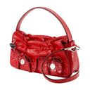 Multipocket Micro Crossbody Acne Studios læder rød