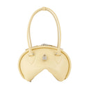 Bowlina Mini Shoulder Bag SoCon Studios de cuero amarillo