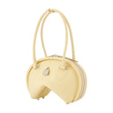 Bowlina Mini Shoulder Bag SoCon Studios de cuero amarillo