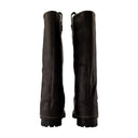 Botas de hebilla de acné estudios de cuero marrón