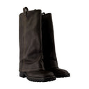 Botas de hebilla de acné estudios de cuero marrón