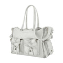 Multipocket Shoulder Bag Acne Studios Leather White