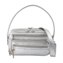 Camero Party Shoulder Bag Acne Studios de cuero plateado