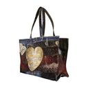 Cowboy Heart Buckle Shopper Bag Acne Studios Cotton Blue