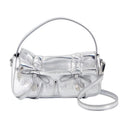 Multipocket Micro Crossbody Acne Studios læder sølv