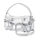 Multipocket Micro Crossbody Acne Studios læder sølv