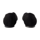 The Everyday Flat Ballerinas Toteme Suede Black