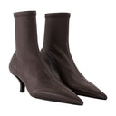 Sock Ankle Boots Toteme Leather Brown