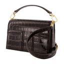 Mini Tol Sac à rabat Toteme en cuir brun foncé