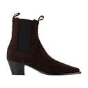 City Ankle Boots Toteme Leather Brown