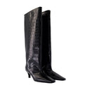 Wide Shaft Boots Toteme Leather Black