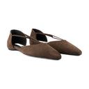 T Strap Ballerinas Toteme Leather Brown
