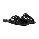 Braided Bandeau Sandals Toteme Leather Black