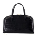 Medium Lounge Zip Shopper Bag Toteme Leather Black