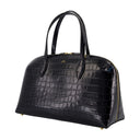 Medium Lounge Zip Shopper Bag Toteme Leather Black