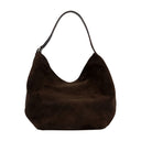 Borsa per acquirente con cintura toteme in pelle marrone