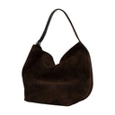 Borsa per acquirente con cintura toteme in pelle marrone