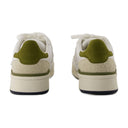 Zapatillas de arcilla axel arigato cuero blanco/verde