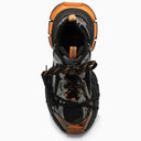 Balenciaga 3 Xl Black/Orange/Grey Mesh And Polyurethane Trainer