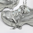 Białość białej/srebrnej siatki i trampka poliuretanowa 3 XL