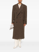 Federico Cina Double Breasted Raw Cut Long Coat