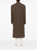 Federico Cina Double Breasted Raw Cut Long Coat