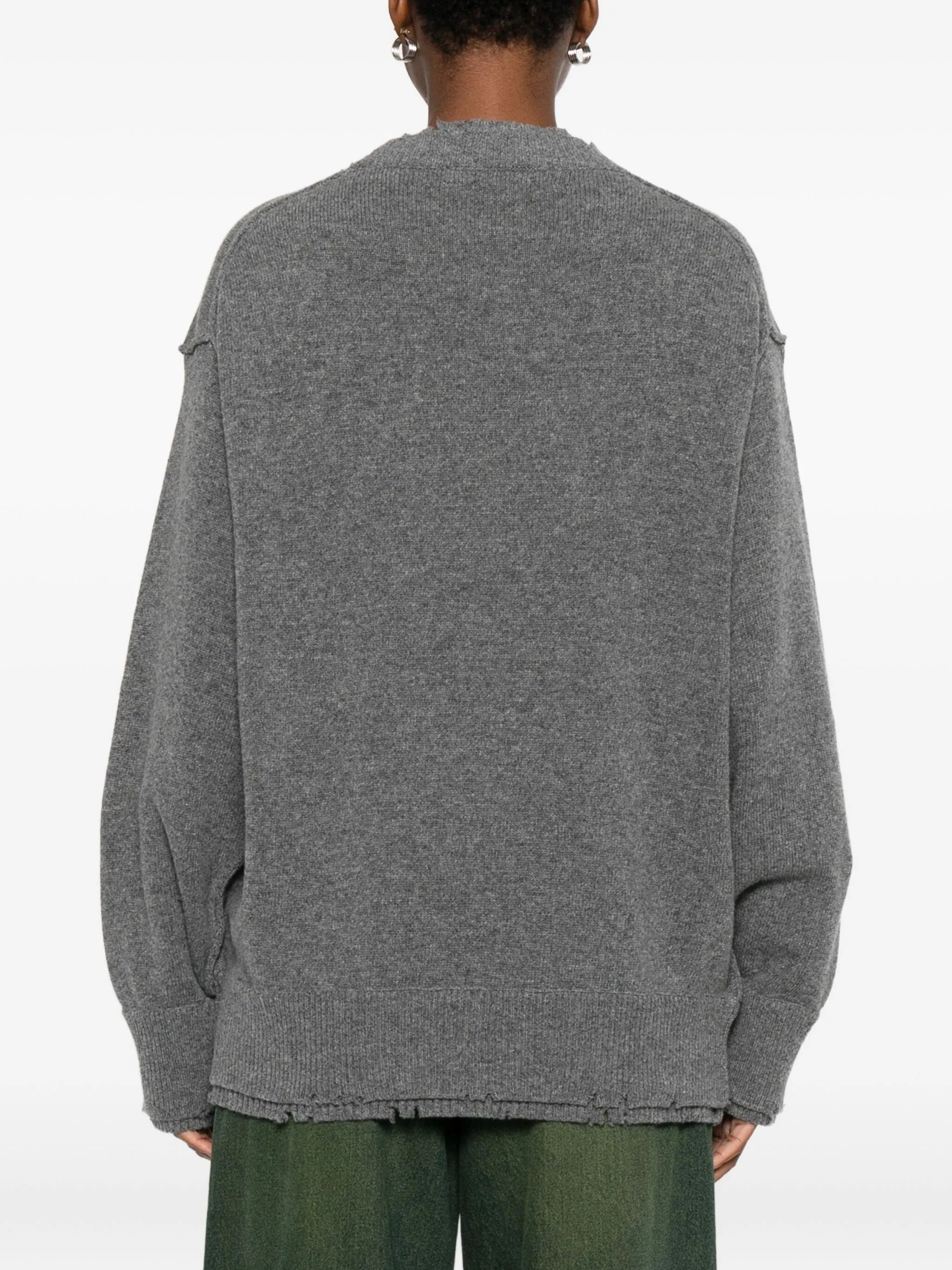 Federico Cina Corset Distressed Crewneck