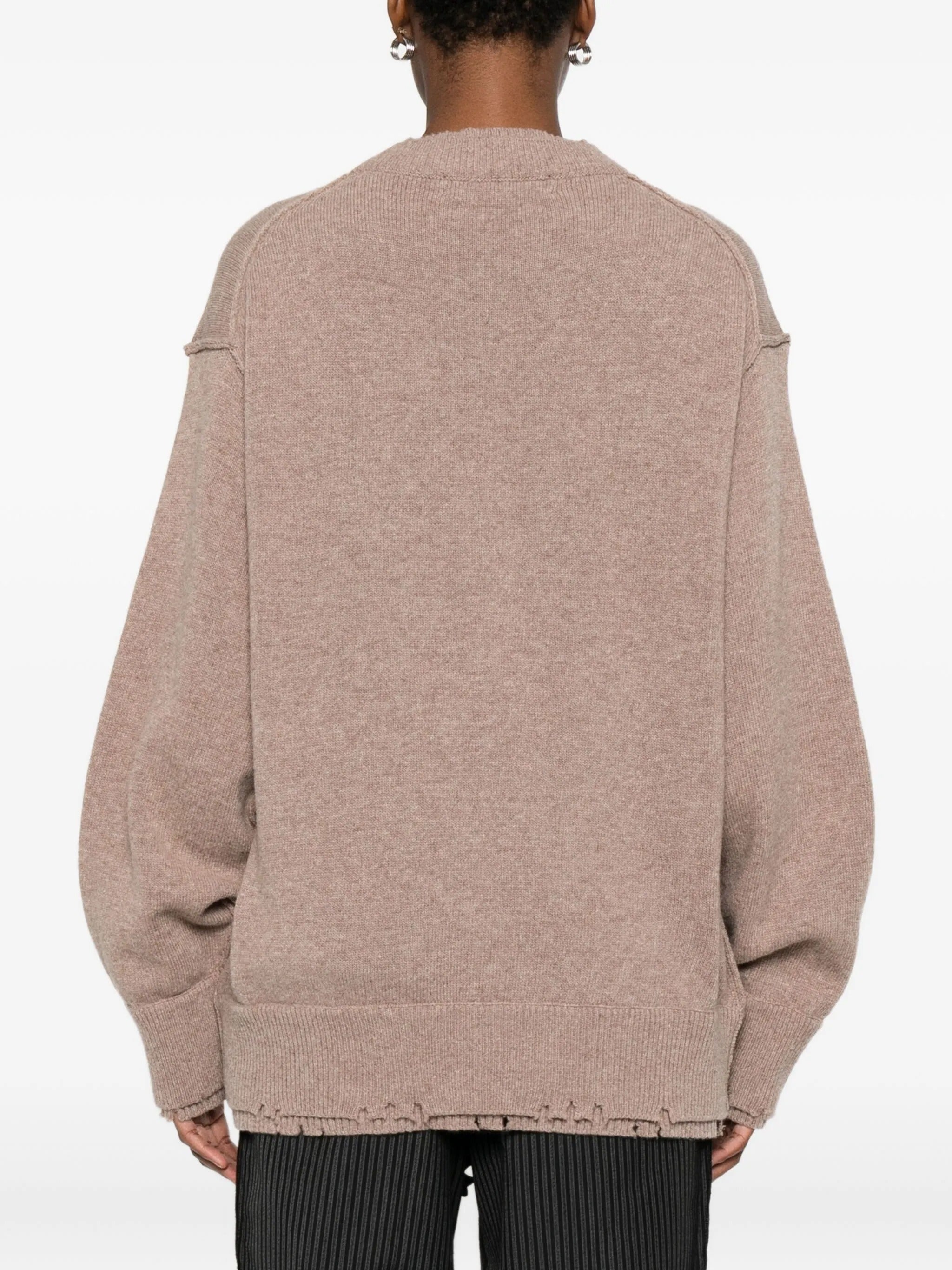 Federico Cina Corset Distressed Crewneck