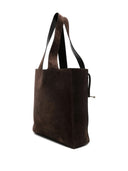 Strathberry Melody Tote Suede Suede Chocolate