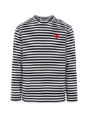 Koszulka Comme Des Garçons Play U T Shirt z czerwonym emblematem