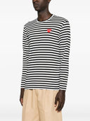 Koszulka Comme Des Garçons Play U T Shirt z czerwonym emblematem