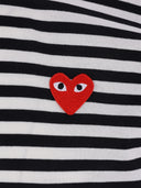 Koszulka Comme Des Garçons Play U T Shirt z czerwonym emblematem