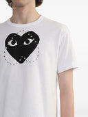 Comme Des Garçons Play Unisex T Shirt Print Black X Studs