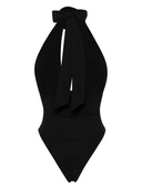 Magda Butrym Bodysuit With Halter Neck In Black