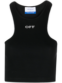 Off White Off Print Cropped Top