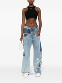 Off White Off Print Cropped Top