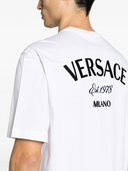 Versace Milano Stamp T -Shirt mit Stickerei
