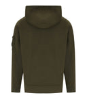 C.P. Company Diagonal Fleece Boxy Ivy Green Hoodie