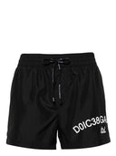 Dolce & Gabbana Swim Shorts met trekkoord en logo -print